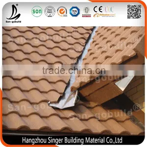 0.4mm Aluminum Zinc Material, Good Price Stone Coated Metal Roofing Sheet thumbnail-1