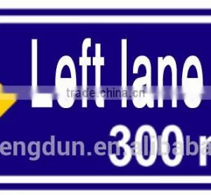 Left Lane Closed - Aluminium Metal Road Construction Safety Signs for Work Safety thumbnail-3