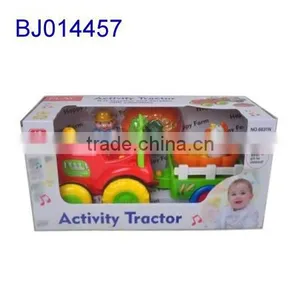 New Hot Battery Operated Cartoon Toys/ Funny Plastic Baby Farmer Toy Tractor thumbnail-1