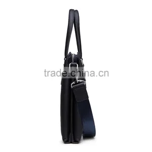 2016 Multifunction Men's Shoulder Bag Documents Bag Leather Briefcase thumbnail-3