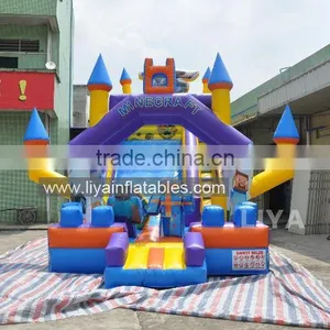 Inflatable Mine Craft Bouncer Slide thumbnail-4