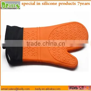 Food Grade Silcone Finger Protector Oven Bbq Grill Mitt Glove for Heat Resistant Grilling thumbnail-3