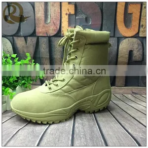Lightweight Khaki Leather Military Safety Desert Tactical Boots thumbnail-1