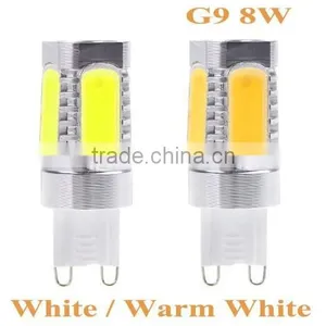 Energy-saving 700Lm 220V G9 Socket 8W 5 SMD COB LED Light Bulb Lamp White Light and Warm White Light thumbnail-1