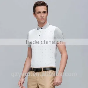 Men's Fashion Casual Business Cotton POLO T Shirt With Drops Design thumbnail-2