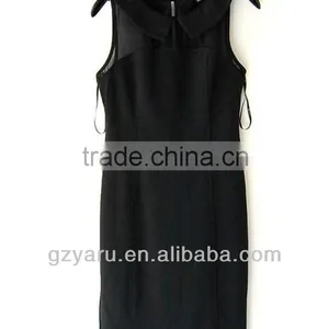 Stitching Chiffon Dress Little Black Dress thumbnail-1