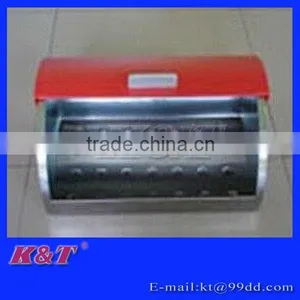 Red Color Modern Design Stainless Steel Bread Box thumbnail-1