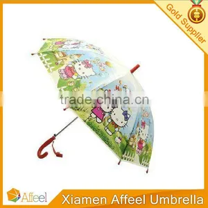 Wholesale Lovely Cartoon Characters Pattern Transparent Umbrellas thumbnail-1