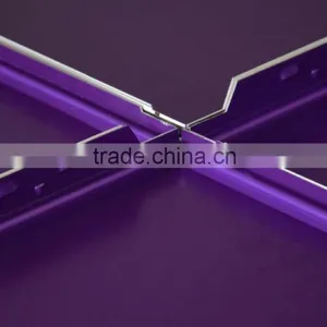 High Side Black Tank 650*650mm 0.8 Thickness Fireproof Aluminum Ceiling for Airport thumbnail-1