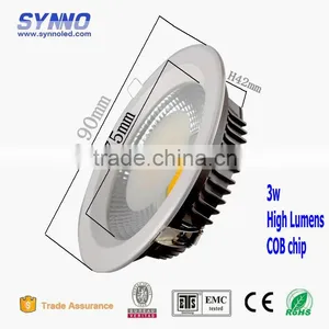 Hot Sales 3W Round Recessed COB LED Downlight thumbnail-5