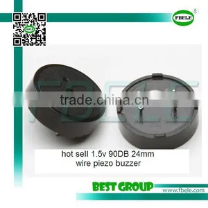 Hot Sell 1.5v 90DB 24mm Wire Piezo Buzzer FBPT2410 thumbnail-1