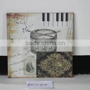 Vintage Wooden Wall Painting Hanging Decor thumbnail-1