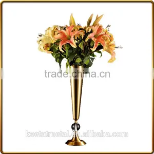Large and Tall Metal Vase for Home Decoration and Wedding thumbnail-1