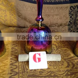 Titanium Rainbow Color Quartz Crystal Singing Grail Bowl With F# or G or A# or B Note thumbnail-3