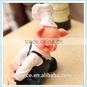 Decorative Animal Resin Wine Stand Pig Shape Wine Bottle Holder thumbnail-2