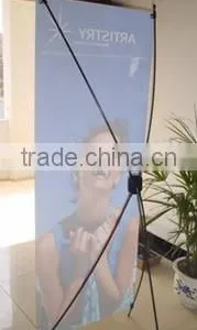 Portable Smart Easy Assembled x Banner Stand System thumbnail-1
