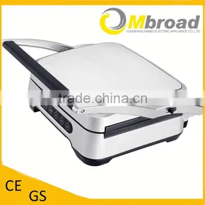 4 Slices Stainless Steel Housing Digital Sandwich Press Panini Grill thumbnail-1