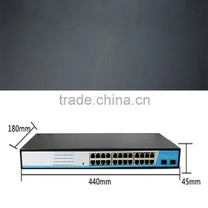 OEM 24 Port 10 100 1000mbps Network Switch+2 Gigabit Sfp thumbnail-2