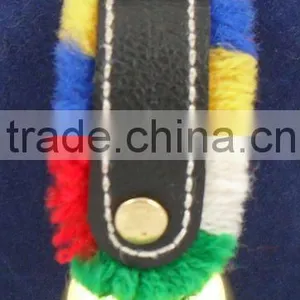 (A244) Gold Plated Keyring Bell With Leather Strap for Promotional A2-142 thumbnail-1