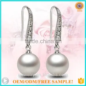 2016 Latest TOP Quality Shell Pearl S925 Silver Jewelry Earrings thumbnail-1