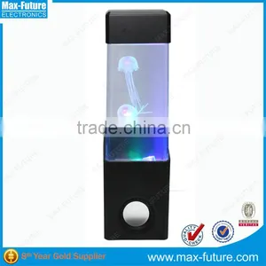 Newest Jellyfish Led Light Mini Aquarium Water Dancing Speaker With Usb Charger(F-1218J) thumbnail-2