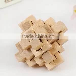 Chinese Traditional Wooden Educational Kongming Lock Burr Puzzle Toy thumbnail-5