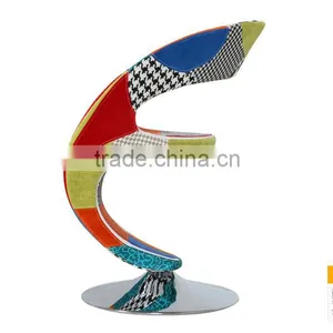 Modern Ergonomic Living Room Fancy Patchwork Chair thumbnail-3