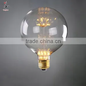 Diamond Led Light G125 Round Shape Fireworks Bulb E27 Brass thumbnail-3