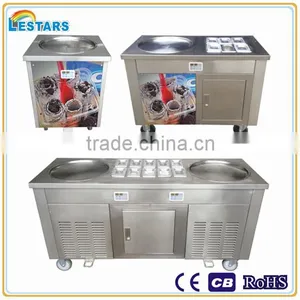 Commercial Fried Ice Cream Machine Price Flat Pan Ice Cream Machine for Sale thumbnail-1