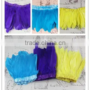 Colorful Feather Fringe Trim for Decoration/DIY thumbnail-1