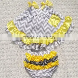 Wave Print Sleeveless Baby Dress Organic Cotton Sleeveless Baby Dress thumbnail-6