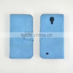 New Arrival Fashionable Horsehair Mobile Phone Case Cover for Samsung S4 I9500 With Card Slot OEM thumbnail-1