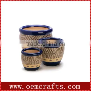 Glazed Ceramic Planter Holder Wholesale Planter Pot thumbnail-1