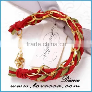 Cheap Price DIY Red Nylon Handchain Merry Christmas Bracelet thumbnail-2