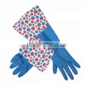 Whole Sale Elbow Length Household Kitchen Latex Gloves thumbnail-1