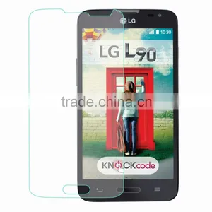 for LG L90 D405N Tempered Glass Screen Protector 9H 0.26 MM Rounded Edge Bubble Free Anti Dust Anti-scratch thumbnail-2