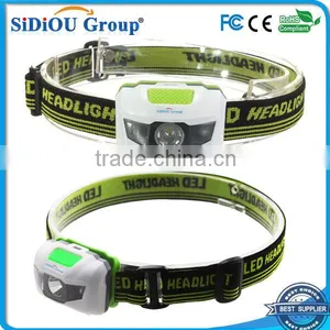 Mini 4 Mode Waterproof 200 Lumen R3 2 LED Flashlight Super Bright Headlight Headlamp Torch Lanterna With Headband thumbnail-1