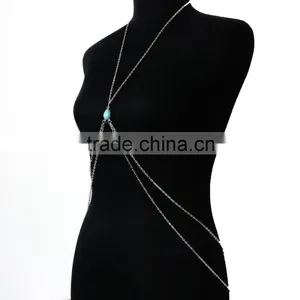 Drops Turquoise Beach Sexy Waist Chain thumbnail-2