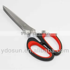Low Cost Multifunction 5 Blade Kitchen Herb Scissors thumbnail-1
