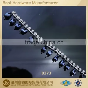 Tassel Drop Rhinestone Cup Chain for Shoes, Bags Decoration thumbnail-1