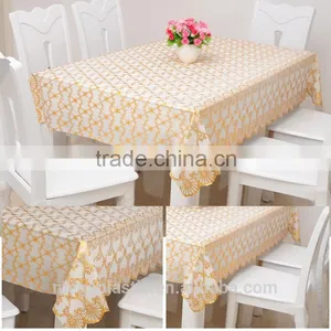 Good Quality Gold Stamping Printed PVC Table Cloth 137cm*20m/roll thumbnail-1