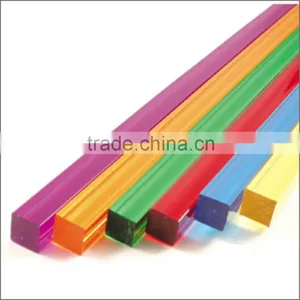 Colorful High Polished Extruded Acrylic Rod in Best Sell in China thumbnail-1