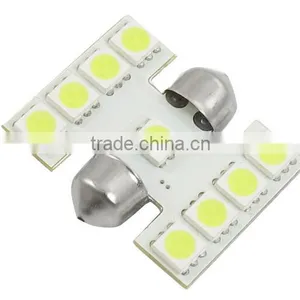 RV LED Light Interior Lamp DC 12V Car 30mm White 5050 9 SMD Festoon LED Light Dome Map Bulb Lamp thumbnail-1