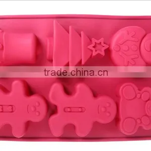 Christmas Theme Funny Silicone Cake Mold for Cake Decorating thumbnail-3