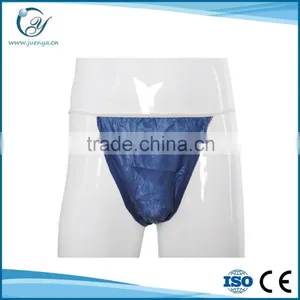 Navy Blue Non Woven Disposable G-String For Men / Male thumbnail-1