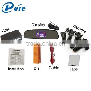 Hot Selling Reverse Parking Sensor With Car Rearview Mirror Monitor Radar With Lcd Display thumbnail-2