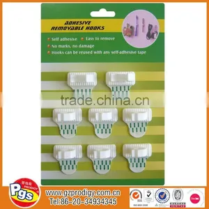 High Quality Antique Wall Coat Plastic Self Adhesive Clip Holder thumbnail-6