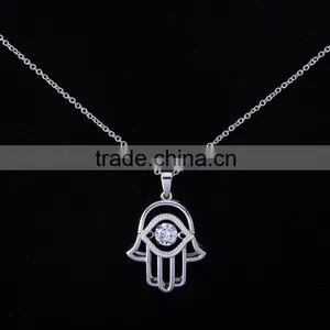 Wholesale Lady Womens's Solid 925silver Pendant Necklace Fashion Jewelry thumbnail-1