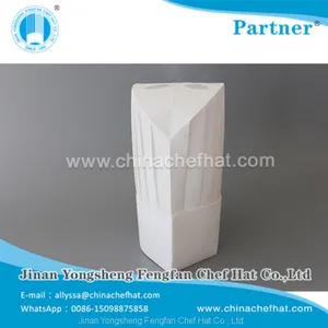 25cm Height Eco-cotton Round Top Chef Hat Adjustable thumbnail-1