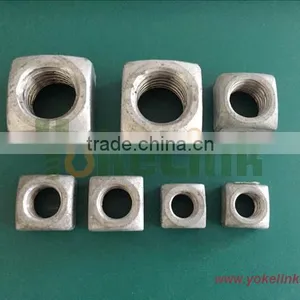 Hot Forging Square Nut 1 3/8'' Big Size With Tapped Thread thumbnail-2